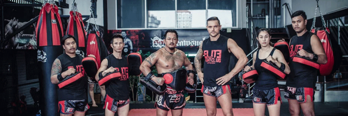 Elite Fight Club in Bangkok will train you in Thai boxing, MMA and BJJ. 