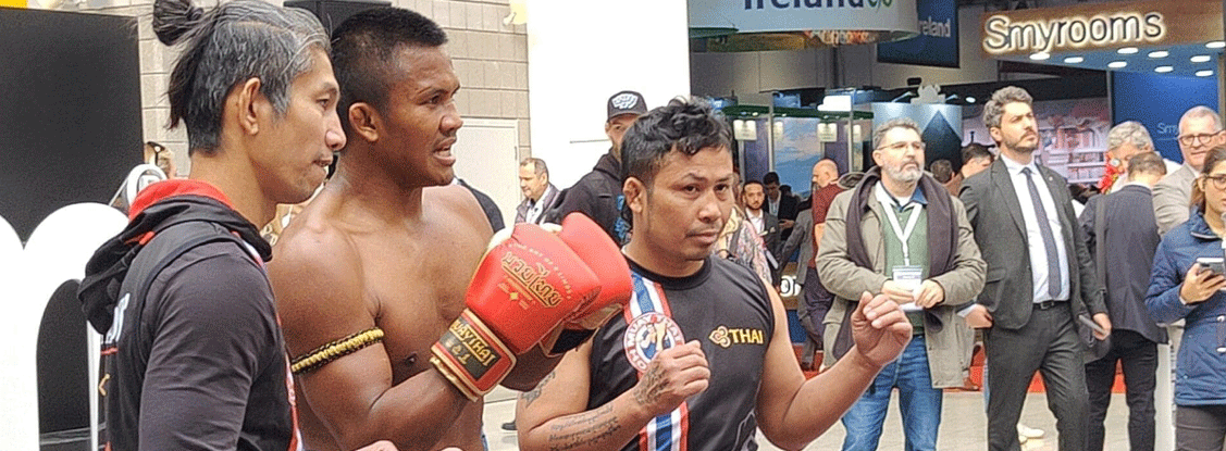 Muay Thai Holidays teamed up with Thai World Champion Buakaw Banchamek at World Travel Market