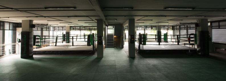 Boxing rings and training area at Petchyindee Kingdom