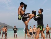 Beach Fitness Muay Thai Boxing Holiday Pattaya Thailand