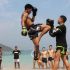 Combat beach training thai boxing and boxing holidays in pattaya thailand