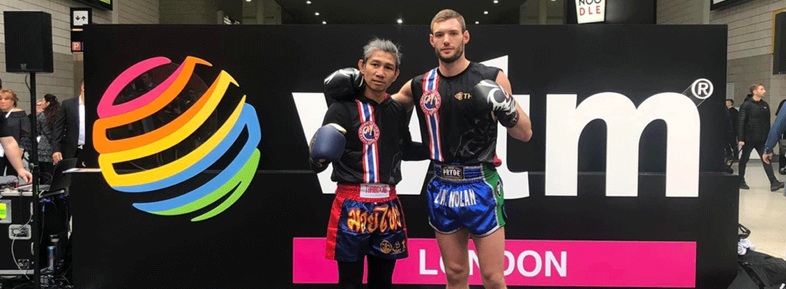 Muay Thai Holidays teamed up with OneFc Champion Liam Nolan at World Travel Market